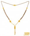 22KT Gold Beads Mangalsutra Chain - Click here to buy online - 740 only..