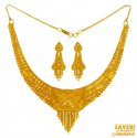 Click here to View - 22 Karat Gold Necklace Earring Set 