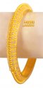 Click here to View - 22Kt Gold Two Tone Fancy Kada (1Pc) 