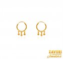 22K Gold Beads Hoops - Click here to buy online - 257 only..