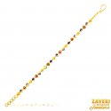 22Kt Gold Fancy Meenakari Bracelet - Click here to buy online - 1,585 only..