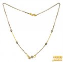 22K Gold CZ Mangalsutra - Click here to buy online - 739 only..