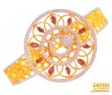 22 Kt Gold Designer Signity Bangle - Click here to buy online - 3,494 only..