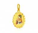 Gold Swami Narayan Pendant - Click here to buy online - 322 only..