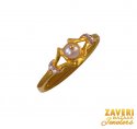 Click here to View - 22Kt Gold CZ and Pearl Ring 