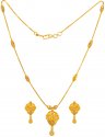 22 Kt Gold Two Tone Necklace Set - Click here to buy online - 1,368 only..