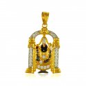 22 kt Gold Lord Balaji Pendant - Click here to buy online - 1,037 only..