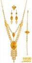 21 Karat Gold Long Necklace Set - Click here to buy online - 7,517 only..