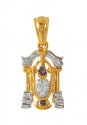 22K Gold Balaji Pendant - Click here to buy online - 502 only..