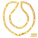 22 Kt Gold Figaro Chain  - Click here to buy online - 1,437 only..