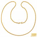 22 Kt Gold Flat Chain - Click here to buy online - 605 only..