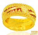 22Kt Gold Meenakari Ring - Click here to buy online - 749 only..
