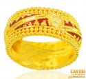 Click here to View - 22Kt Gold Meenakari Ring 