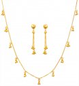 Click here to View - 22kt Gold Light Necklace Set 