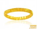 22K Gold Deep Carved Band (Ring) - Click here to buy online - 476 only..
