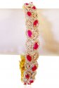 18Kt Gold Designer Diamond Bangle - Click here to buy online - 13,836 only..