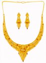  22k Gold Three Tone Necklace  Set - Click here to buy online - 4,498 only..