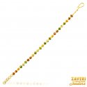 22Kt Gold Fancy Meenakari Bracelet - Click here to buy online - 1,650 only..
