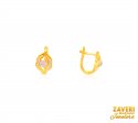 22K Gold Clip On Earrings  - Click here to buy online - 408 only..