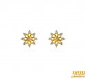 Beautiful 22K Gold CZ Earrings - Click here to buy online - 284 only..