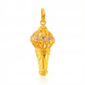 22kt Hamuman Gada pendant  - Click here to buy online - 1,257 only..