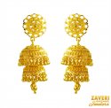Click here to View - 22 Kt Gold Jhumka Earrings 