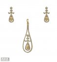 18K Diamond Pendant Set - Click here to buy online - 9,823 only..