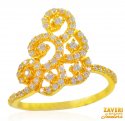 22K Gold Fancy Signity Ring - Click here to buy online - 642 only..