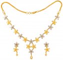 22Karat Gold Light Necklace Set - Click here to buy online - 1,549 only..