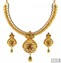 22k Antique Gold Set  - Click here to buy online - 8,604 only..