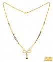 22KT Gold  Antique Mangalsutra  - Click here to buy online - 1,273 only..