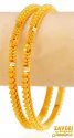 Click here to View - 22Kt Gold Fancy Bangles (2 pc) 