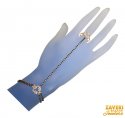 Click here to View - 22Kt Gold Black Beads Panja (1 Pc) 