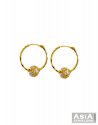 22Kt Gold Hoops (Medium) - Click here to buy online - 498 only..