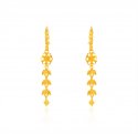 22Kt Gold Long Fancy Earrings - Click here to buy online - 568 only..
