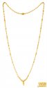 22Karat Gold Long beaded Chain - Click here to buy online - 1,830 only..