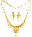 22k Gold Two Tone Necklace Set  - Click here to buy online - 2,746 only..