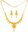 22k Gold Two Tone Necklace Set  - Click here to buy online - 4,627 only..