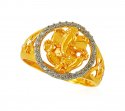 Click here to View - 22k Ganesha 2Tone Mens Ring 