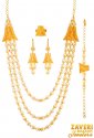 21 Karat Gold Necklace Set - Click here to buy online - 8,053 only..