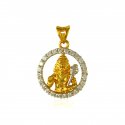 Hanuman Jee 22kGold Pendant - Click here to buy online - 477 only..