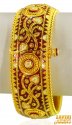 Click here to View - 22Kt Gold meenakari Kada (1 pc) 