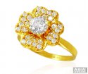 Beautiful Floral 22k Gold Ring - Click here to buy online - 446 only..