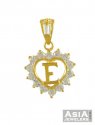 Gold Signity (E) Pendant - Click here to buy online - 329 only..