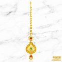 22Kt Gold Antique Maang Tikka - Click here to buy online - 1,146 only..