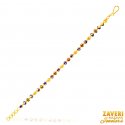 22Kt Gold Fancy Meenakari Bracelet - Click here to buy online - 1,635 only..