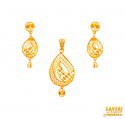 Click here to View - 22Kt Gold Pendant Set 