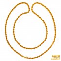 22 Kt Gold Rope Chain (22 In) - Click here to buy online - 1,042 only..