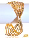 22K gold Rhodium Bangle (1Pc ) - Click here to buy online - 5,765 only..
