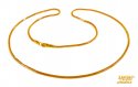 22 Kt Gold Two Tone Chain (20 Inch) - Click here to buy online - 1,020 only..